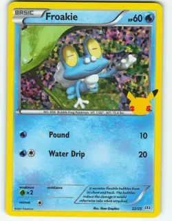 Froakie - Confetti Holo - 22/25 McDonald's Collection 2021 - Pokemon TCG - 2021 - Image 1