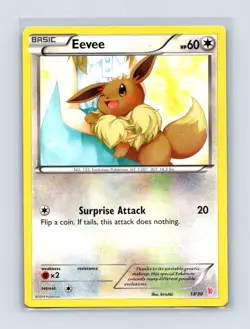 Eevee (13) 13/30 Common XY Trainer Kit: Sylveon & Noivern Pokemon Lightly Played - Image 1
