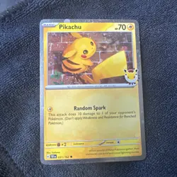 Pikachu 051/162 Stamped Pokemon Day 2026 Cosmos Holo - Image 1
