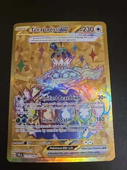 Terapagos ex - 173/142 - Pokemon Stellar Crown Gold Secret Rare NM - Image 1