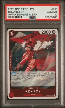 2023 One Piece Belo Betty #015 Awakening of the New Era Japanese PSA 10 - Image 1