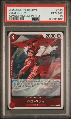 2023 One Piece Belo Betty #015 Awakening of the New Era Japanese PSA 10 - Image 1