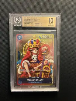 2024 One Piece EN P-043 Monkey D Luffy Convention Exclusive Foil BGS 10 PRISTINE - Image 1