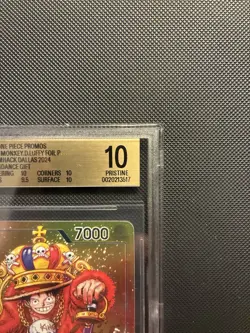 2024 One Piece EN P-043 Monkey D Luffy Convention Exclusive Foil BGS 10 PRISTINE - Image 3