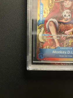 2024 One Piece EN P-043 Monkey D Luffy Convention Exclusive Foil BGS 10 PRISTINE - Image 5