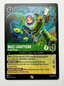 Buzz Lightyear - Jungle Ranger 091/204 Disney Lorcana Wilds Unknown Legendary - Image 1