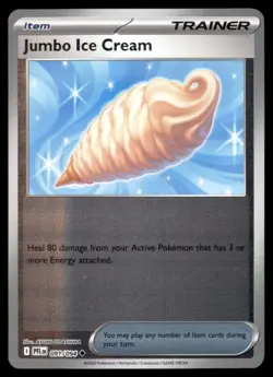 Pokemon Jumbo Ice Cream 091 Phantasmal Flames Item 091/094 Reverse 2 Card Lot Re - Image 1