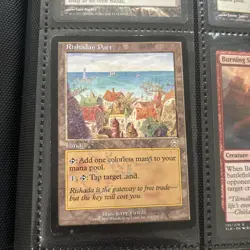 MTG English Rishadan Port Heavy Play Normal Mercadian Masques - Image 1