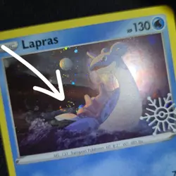 FART SWIRL 🌀💫 Lapras 048/202 Sword Shield Holiday Calendar Promo Pokemon Card - Image 1