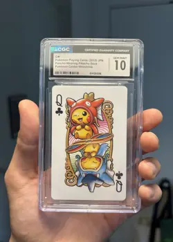 CGC 10 Poncho Pikachu Magikarp Gyarados Cosplay Pokemon Poker Playing Card Queen - Image 3