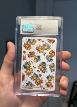 CGC 10 Poncho Pikachu Magikarp Gyarados Cosplay Pokemon Poker Playing Card Queen - Image 4
