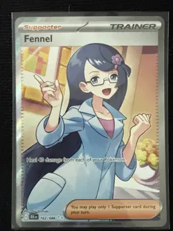Pokemon TCG Fennel Black Bolt 162/086 Ultra Rare Full Art Holo Card - Image 1