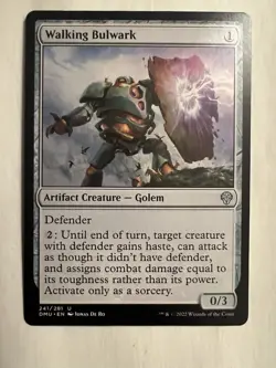 MTG Magic the Gathering Walking Bulwark 241/281 Dominaria United NM - Image 1