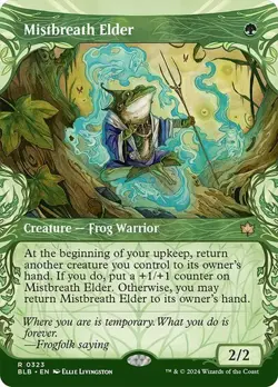 MTG-Mistbreath Elder (Showcase) Bloomburrow(NM)#323 - Image 1