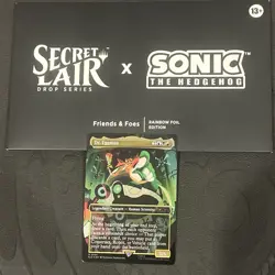 Dr. Eggman #2084 RAINBOW 🌈 FOIL Sonic Secret Lair MTG In Hand Ready To Ship - Image 1
