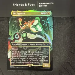 Dr. Eggman #2084 RAINBOW 🌈 FOIL Sonic Secret Lair MTG In Hand Ready To Ship - Image 2