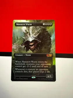 Magic the Gathering: Massacre Wurm Foil 316 M M21 NM - Image 1