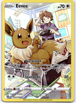 Pokemon TCG Eevee TG11/TG30 Brilliant Stars Full Art Holo Rare Near Mint - Image 1
