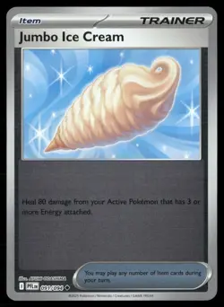 Jumbo Ice Cream 091/094 Phantasmal Flames Reverse Holo Pokemon TCG - Image 1