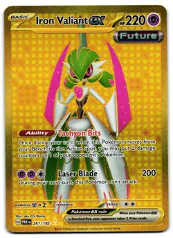 Iron Valiant ex 261/182 - Paradox Rift Hyper Rare Pokemon TCG - M/LP Card - Image 1