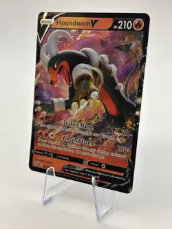 #021/189 Houndoom V Ultra Rare Holo Pokemon Darkness Ablaze English NM - Image 2