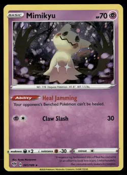 Mimikyu 081/189 Rare Darkness Ablaze Pokemon Holo NM/M - Image 1