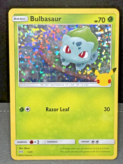 Bulbasaur NM 1/25 McDonald's 25th Anniversary Promos Pokemon HOLO NM or better - Image 1