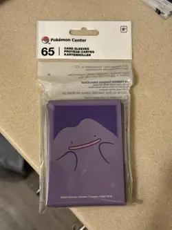 2024 Pokemon Center Pokemon Ditto Card Sleeves TCG (65 Sleeves) Brand New - Image 1