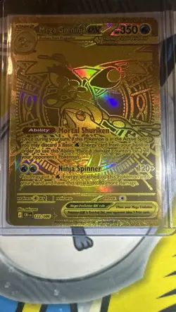 Mega Greninja EX Gold 122/086 Evolutions Secret Rare Holo 2016 ENG 350HP - Image 2