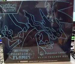 Pokemon TCG Phantasmal Flames Pokemon Center Exclusive ETB Elite Trainer Box - Image 1
