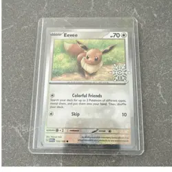Pokemon TCG Eevee 133/165 Scarlet & Violet 151 Stamped Promo Holo EN 2023 - Image 1