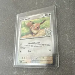 Pokemon TCG Eevee 133/165 Scarlet & Violet 151 Stamped Promo Holo EN 2023 - Image 2