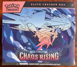 Pokemon Chaos Rising Elite Trainer Box Factory Sealed ETB (small tear left seal) - Image 1