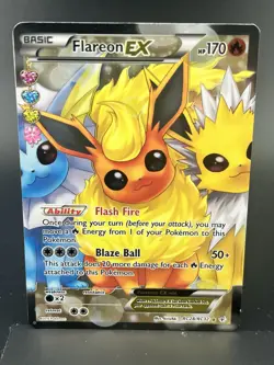 Pokemon TCG - Flareon EX (Full Art) RC28 Generations: Radiant Collection NM - Image 1