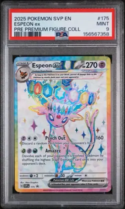 Pokemon TCG Espeon EX Premium Figure Collection 175 Black Star Promo - Image 1