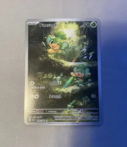 Pansage Illustration Rare Black Bolt English 89/86 Pokemon TCG NM - Image 1