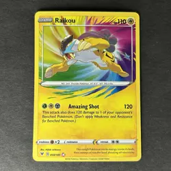 Pokemon Raikou Sword & Shield Vivid Voltage Amazing Rare #050 - Image 1
