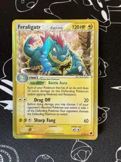 Pokemon Feraligatr Holo Vintage Lot of 3 Neo,Mysterious Treasures,Delta Species - Image 5