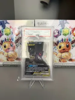 2023 POKEMON SIMPLIFIED CHINESE CSM2B SUPER RARE #163 GENGAR & MIMIKYU GX PSA 10 - Image 1