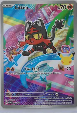 Litten 044 Holo Promo ME: Mega Evolution Promo Pokemon Near Mint - Image 1