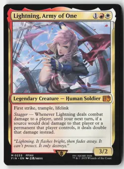 MTG - Lightning, Army of One M FINAL FANTASY 233 LP-NM - Image 1