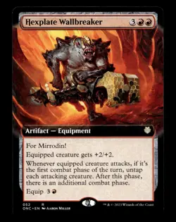 Hexplate Wallbreaker (Extended Art) 52 R Commander: Phyrexia: All Will Be One - Image 1