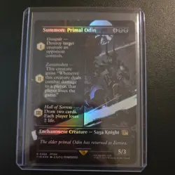 MTG Summon: Primal Odin (Borderless) Final Fantasy Foil #365 - Image 1
