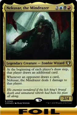 1x - Nekusar, the Mindrazer - FOIL #349 - Commander Masters - NM MTG - Image 1