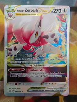 Hisuian Zoroark VSTAR - 147/196 - Rare VSTAR - Lost Origin - Holo NM/M - LOR - Image 1