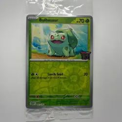 Bulbasaur 001/165 (151 Stamped) Sealed Pokemon Promo Near Mint - Image 1