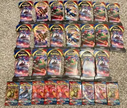 29 Pokemon Sword & Shield + Battle Styles Booster Packs - Image 1