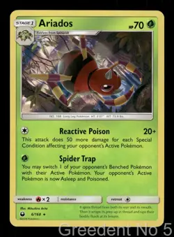 Ariados 6/168 Holo Rare Celestial Storm Pokemon Holo Near Mint - Image 1
