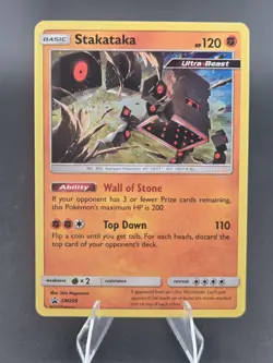 Pokemon TCG Stakataka SM209 Sm Promo Holo Basic Ultra Beast 120 HP English LP - Image 1