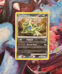 Tyranitar 17/123 Mysterious Treasures Holo Rare NM 2007 Pokemon TCG - Image 1